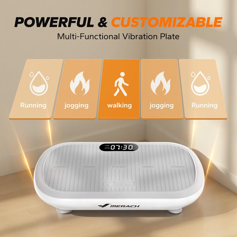 MERACH Vibration Plate | Compact Home Gym with Full-Body Stimulation
