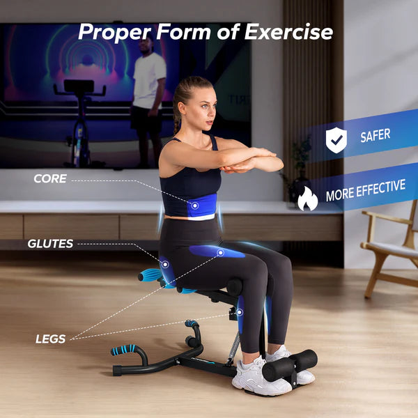 MERACH Deep Squat & Core Trainer | Adjustable Full-Body Home Gym Machine